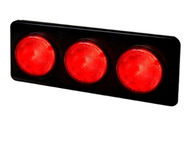 1810MT-3R - SOPORTE FARO 1810 X 3 ROJO